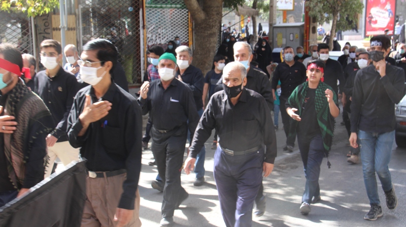 مراسم راهپیمایی جاماندگان اربعین حسینی در  اسفراین,